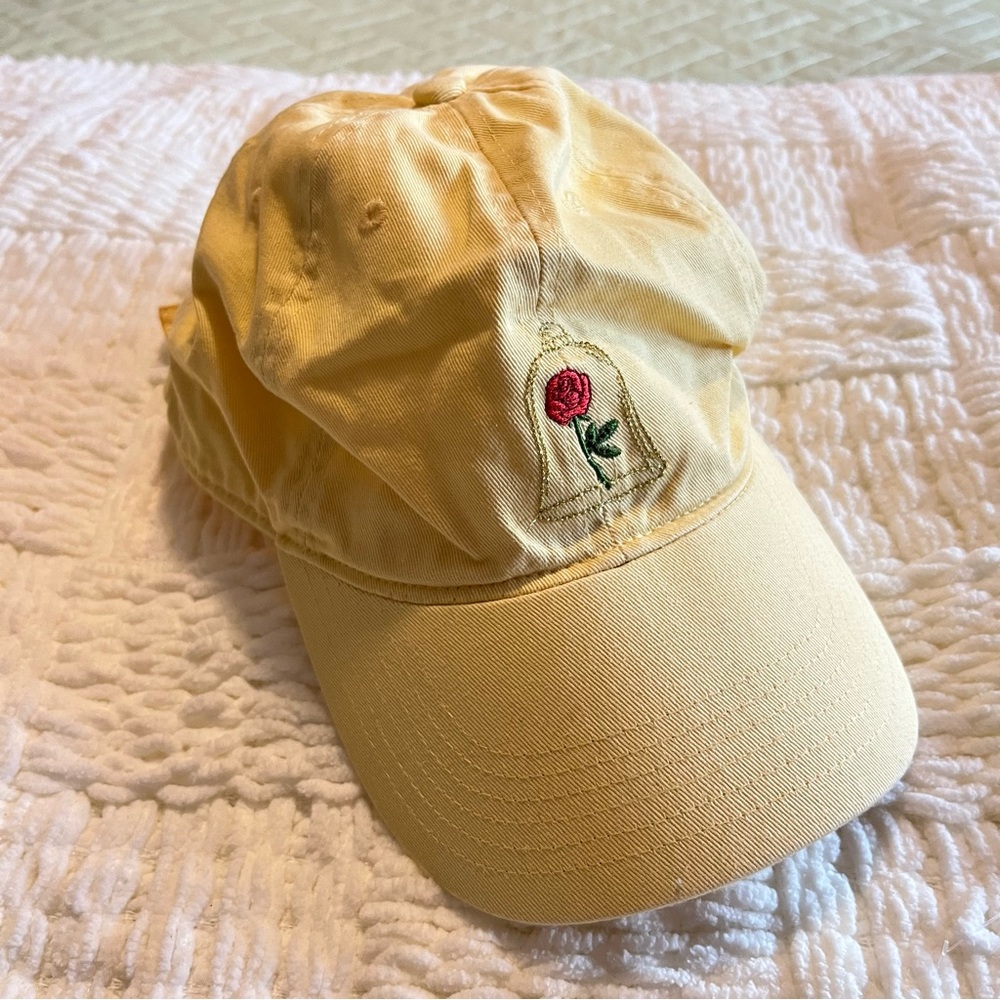 Vintage 90s Yellow Baseball Cap Straps Hats-Sleeping Beauty
